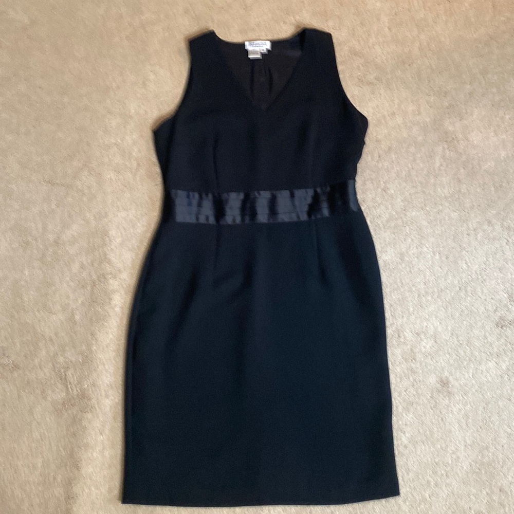Black semi-formal cocktail dress
